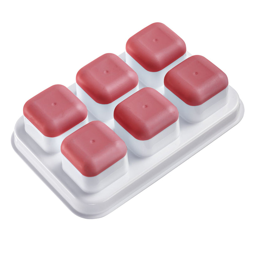 Vaschetta formaghiaccio con coperchio "Cube", 6 cavità cm 20,2x13,7x6,7