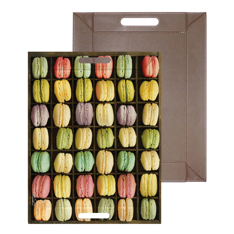 Vassoio/Set americano riversibile FreeForm "Macaroons" medium cm 55x41