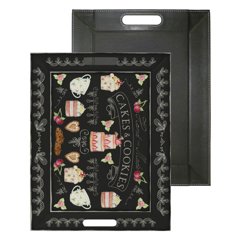Vassoio/Set americano riversibile FreeForm "Cakes and Cookies" medium cm 55x41