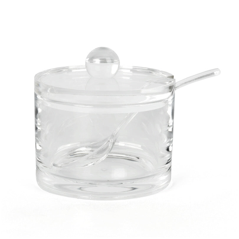 Portamarmellata tondo con coperchio e cucchiaio cm 8,5x9