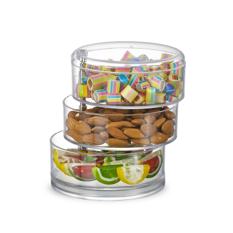 Coppa snack a 3 ripiani tondo cm 12x13,5