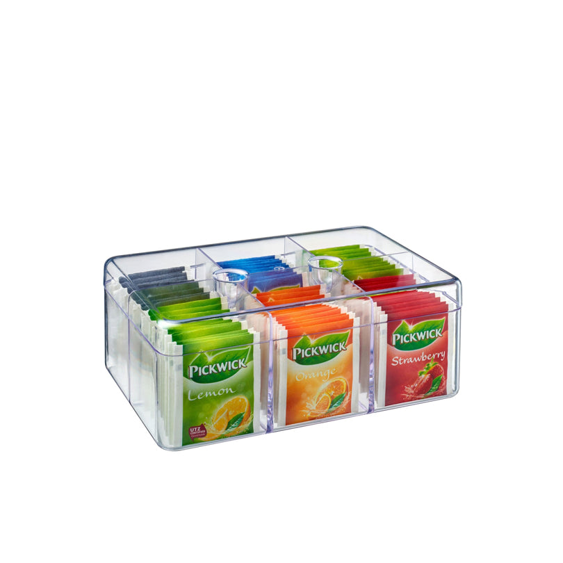 Contenitore per 60 bustine di té cm 21,7x14,8x8,5