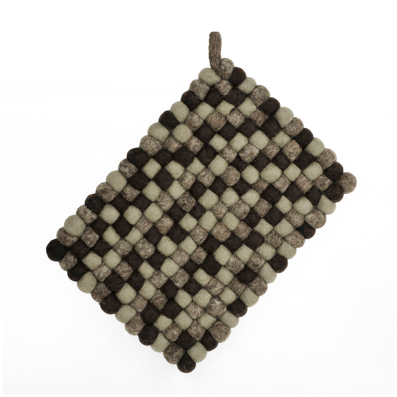 Sottopentola rettangolare "Grigio/Antracite" con occhiello cm 24x18x2