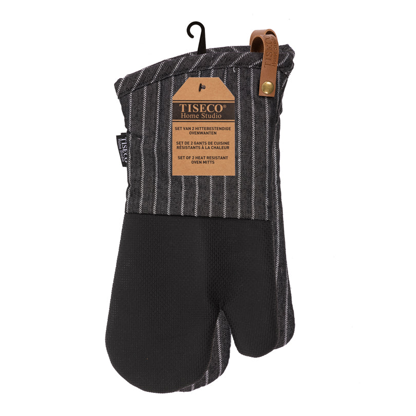 Guanto da forno "Sherlock - Stripe", confezione 2 pezzi (1D + 1S) cm 17x33