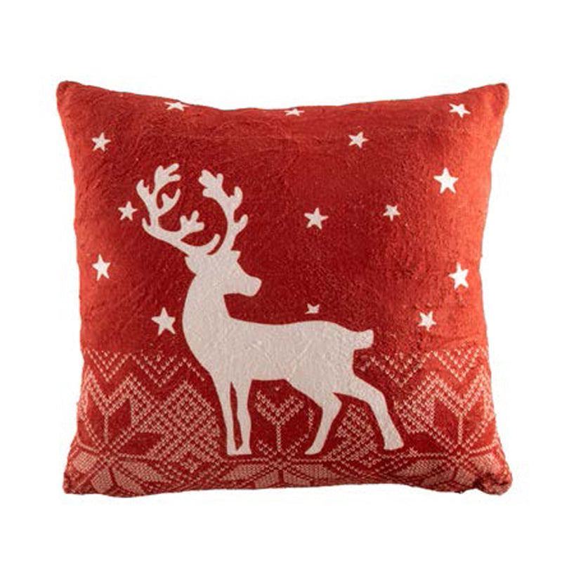 Cuscino con zip e Inlet "Xmas Sofa" cm 45x45