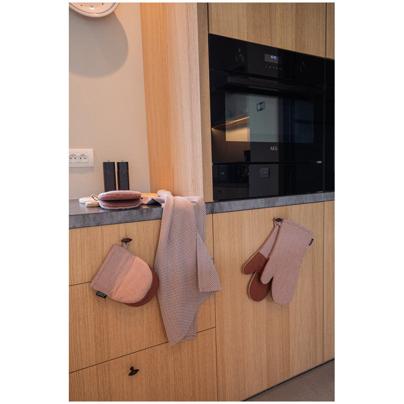 Guanto da forno "Ruga", confezione 2 pezzi (1D + 1S) cm 18x32