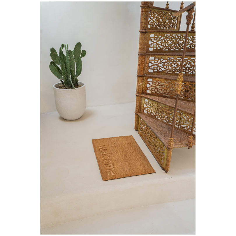 Zerbino "Welcome", retro antiscivolo in vinile cm 60x40