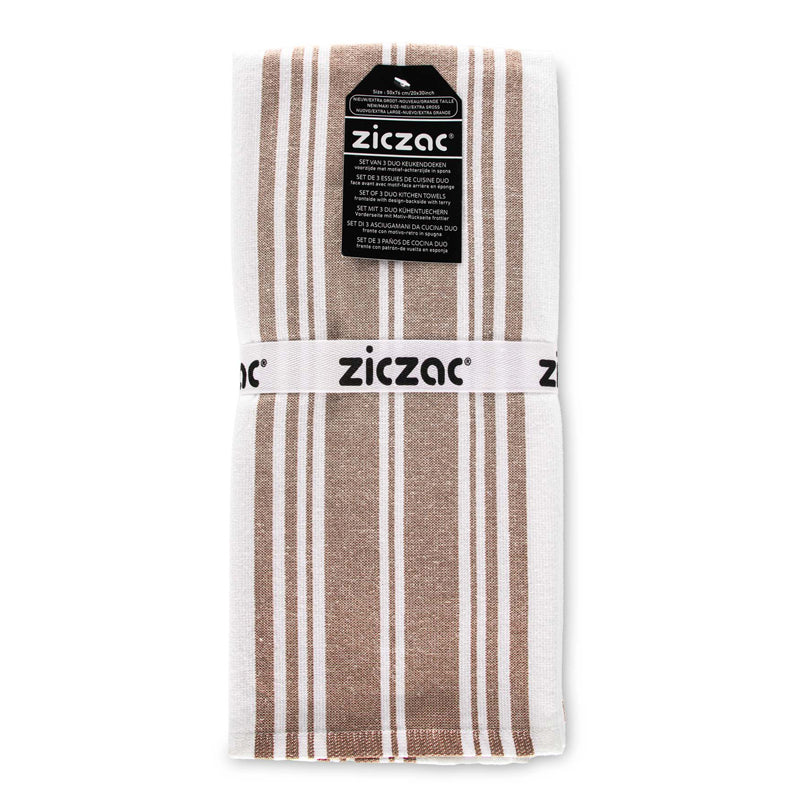 Strofinaccio "Culinary Duo Stripe", confezione 3 pezzi cm 50x76