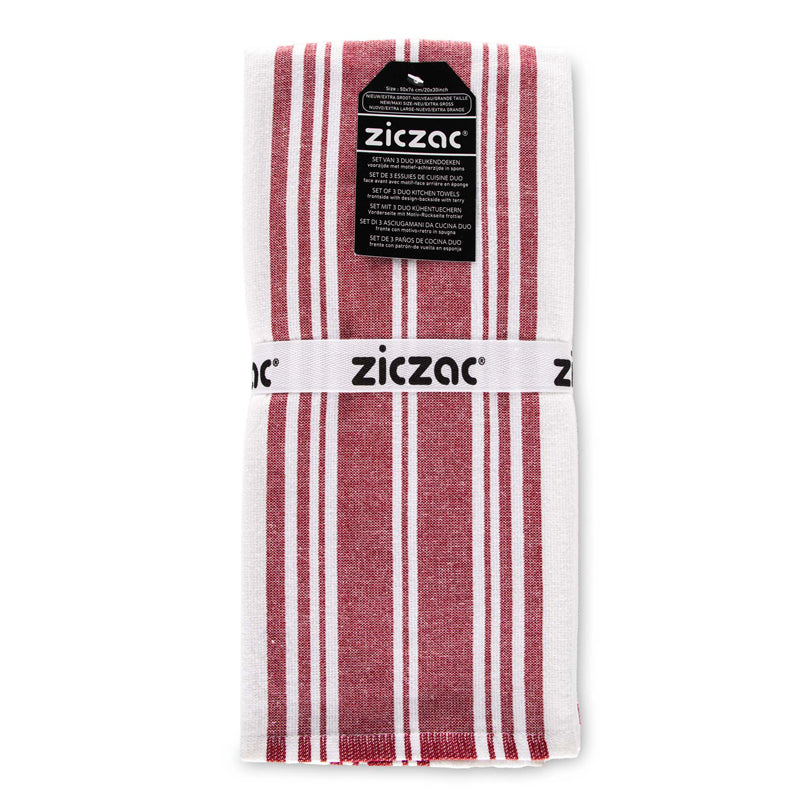 Strofinaccio "Culinary Duo Stripe", confezione 3 pezzi cm 50x76