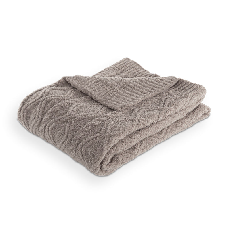 Coperta "Aspen", lavorata a maglia cm 170x130