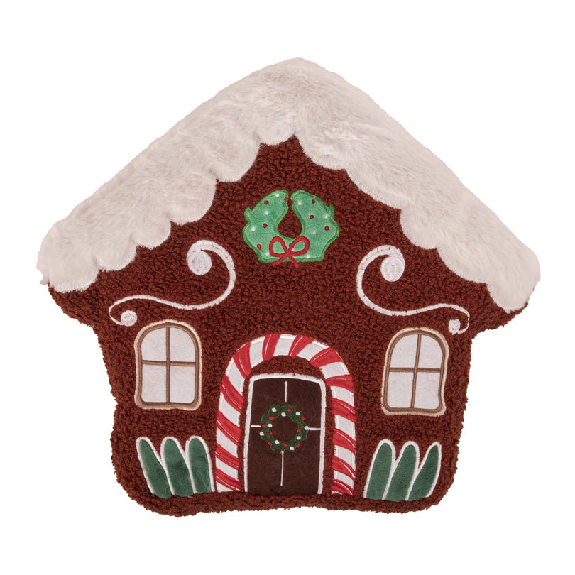 Cuscino decorativo "Casa panpepato",imbottito cm 38x8x35