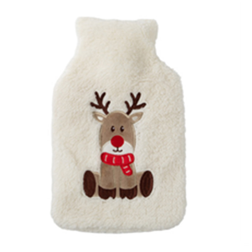 Borsa dell'acqua calda con fodera peluche "Renna" l 1,2/cm 16x28