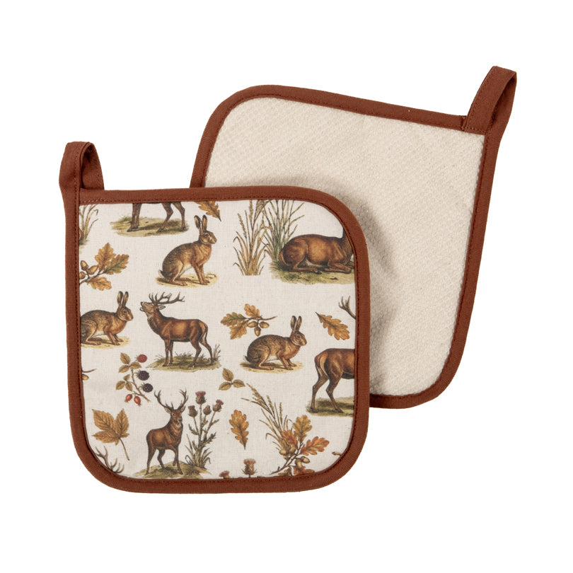 Presina "Viva - Deer & Hare", confezione 2 pezzi cm 20x20
