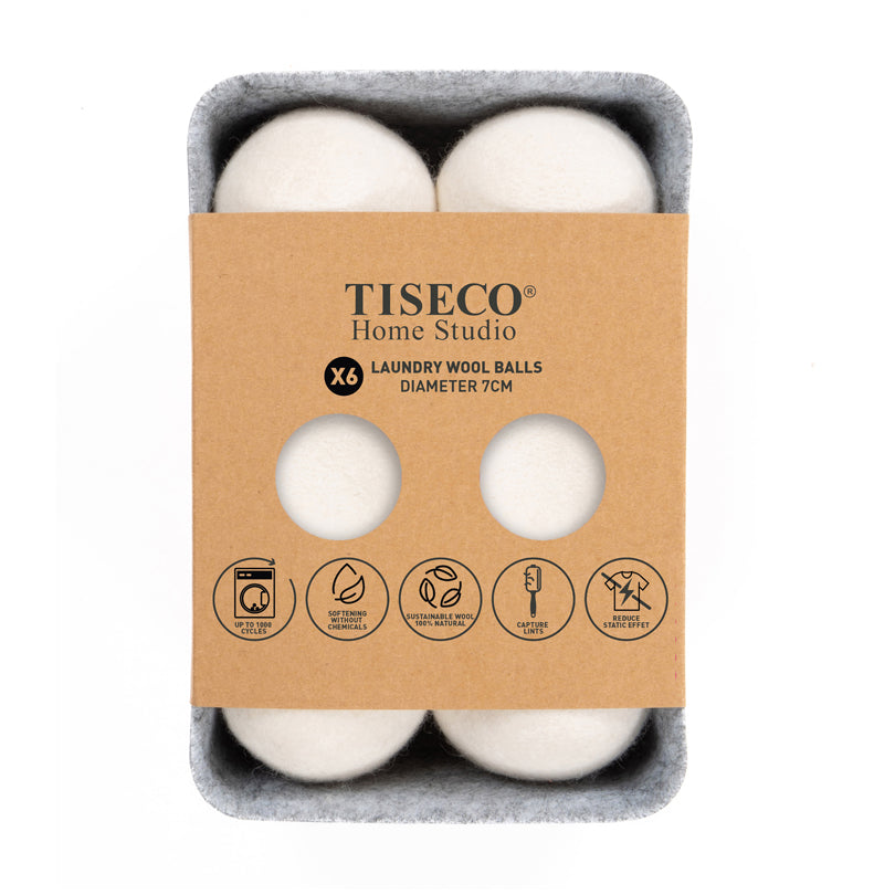 Palline per asciugatrice "Essential", confezione 6 pezzi cm Ø7