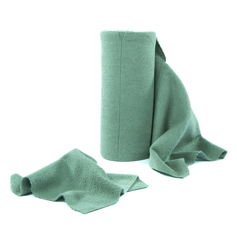 Rotolo panni in microfibra strappabile e riutilizzabile "Essential", 50 panni cm 25x25