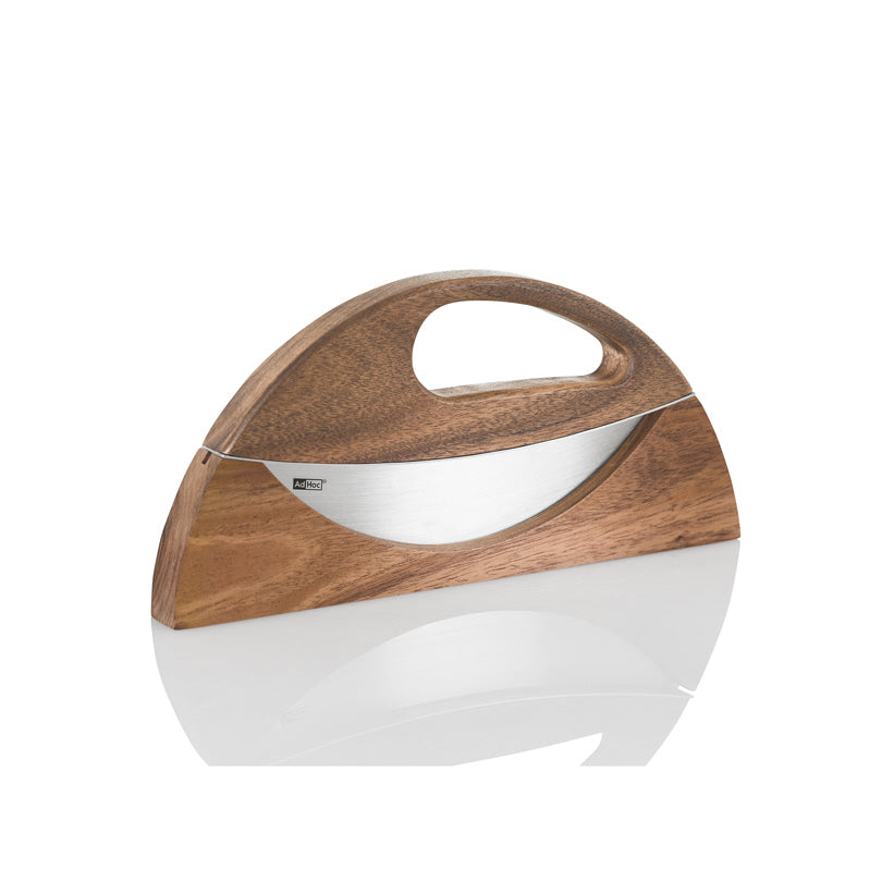 Mezzaluna universale a 1 lama con supporto d'appoggio "Wave" cm 23,2x2,2x10,9