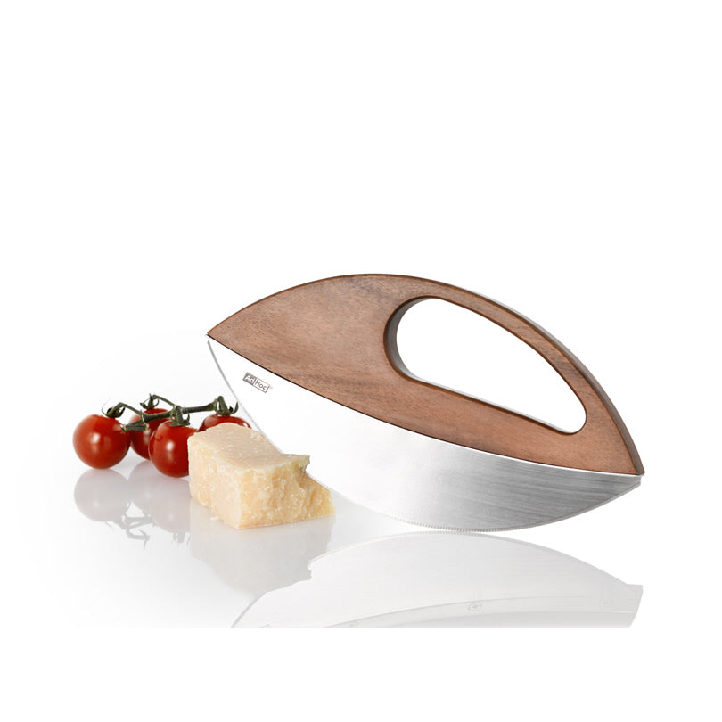 Mezzaluna universale a 1 lama con supporto d'appoggio "Wave" cm 23,2x2,2x10,9