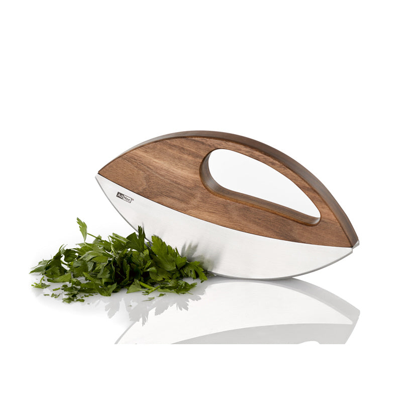 Mezzaluna a doppia lama con supporto d'appoggio "Wave" cm 23,2x2,2x10,9