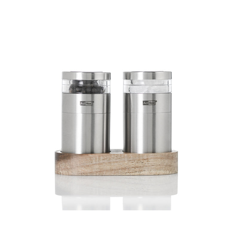 Menagere con macinasale e macinapepe "Molto", 3 pezzi cm 11,5x5,5x9,5