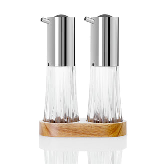Menagere con dosatore per olio e aceto spray "Crystal" cm 13,5x6,7x18,5