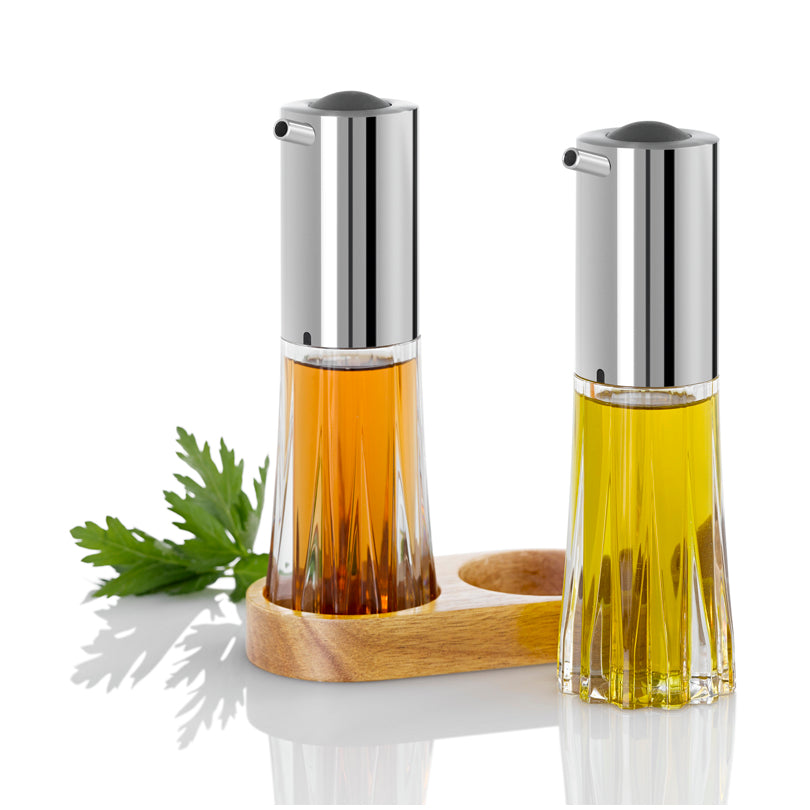 Menagere con dosatore per olio e aceto spray "Crystal" cm 13,5x6,7x18,5