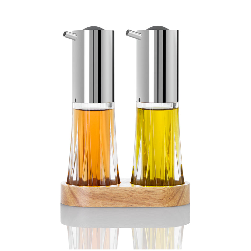Menagere con dosatore per olio e aceto spray "Crystal" cm 13,5x6,7x18,5