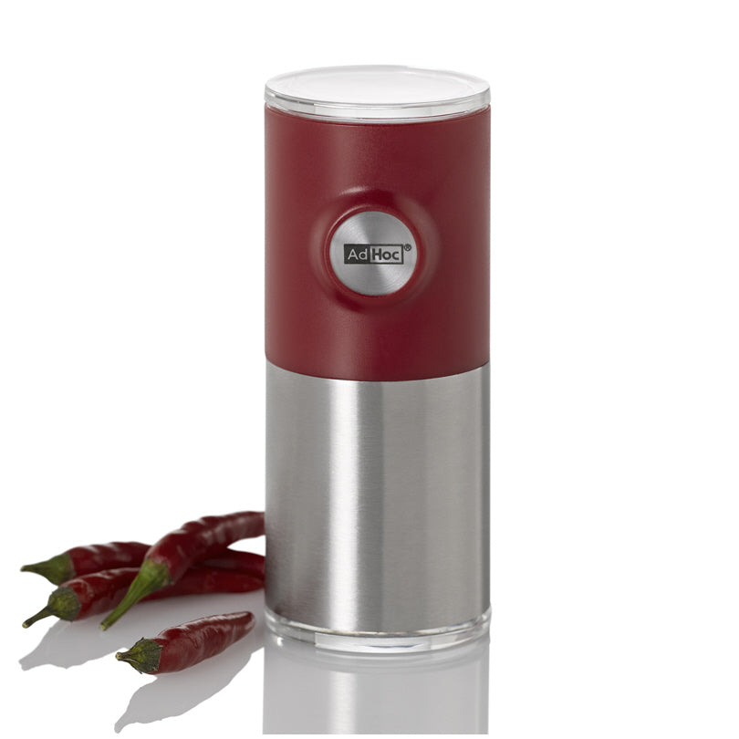 Tritapeperoncino/-spezie magnetico "Pepnetic" con supporto parete. cm Ø4,5x11