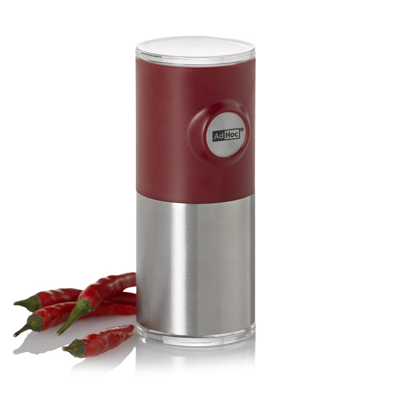 Tritapeperoncino/-spezie magnetico "Pepnetic" con supporto parete. cm Ø4,5x11