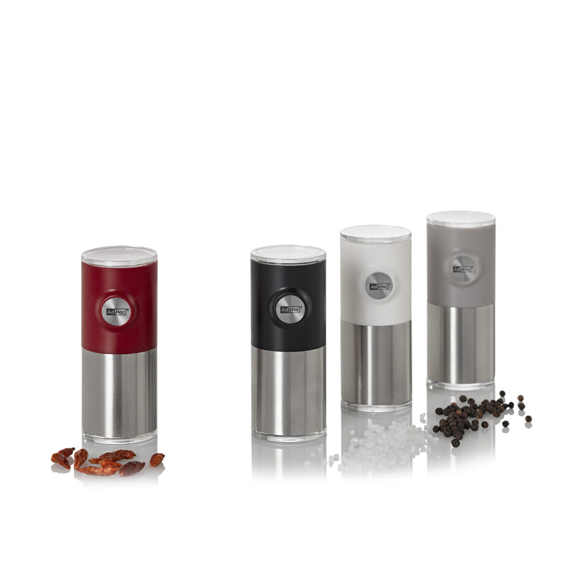 Tritapeperoncino/-spezie magnetico "Pepnetic" con supporto parete. cm Ø4,5x11