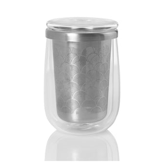 Bicchiere tè con infusore "Fusion Glass" cl 40/cm Ø9x13,5