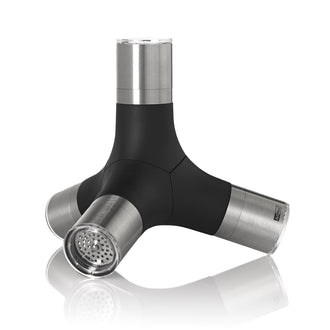 Macinaspezie magnetica 4 in 1 "Giant", per pepe, sale e peperoncino. cm 16x18,3x15