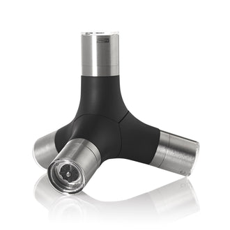 Macinaspezie magnetica 4 in 1 "Giant", per pepe, sale e peperoncino. cm 16x18,3x15