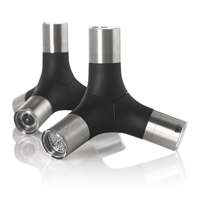 Macinaspezie magnetica 4 in 1 "Giant", per pepe, sale e peperoncino. cm 16x18,3x15