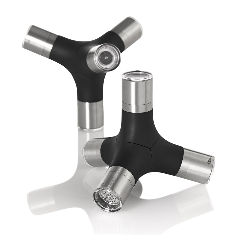 Macinaspezie magnetica 4 in 1 "Giant", per pepe, sale e peperoncino. cm 16x18,3x15