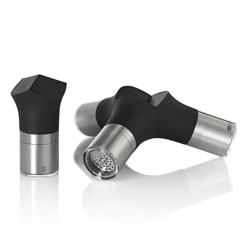 Macinaspezie magnetica 4 in 1 "Giant", per pepe, sale e peperoncino. cm 16x18,3x15