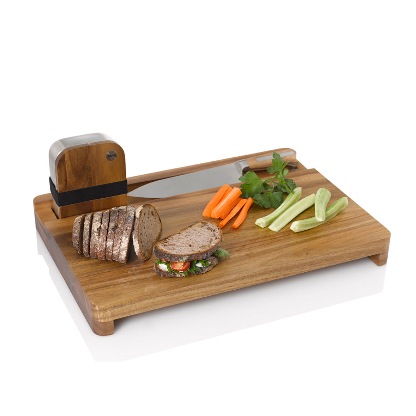 Tagliere con lunchbox integrato "Cotto" cm 48x33,7x5,5/16,5x