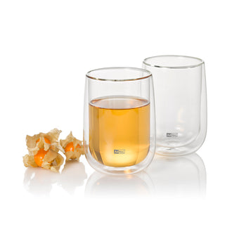 Bicchiere tè "Duo Glass", confezione 2 pezzi ml 400/cm Ø9x13