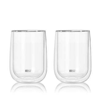 Bicchiere tè "Duo Glass", confezione 2 pezzi ml 400/cm Ø9x13