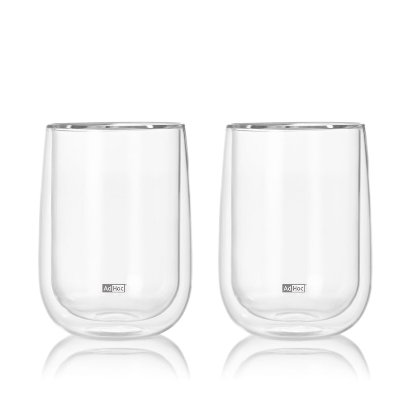 Bicchiere tè "Duo Glass", confezione 2 pezzi ml 400/cm Ø9x13