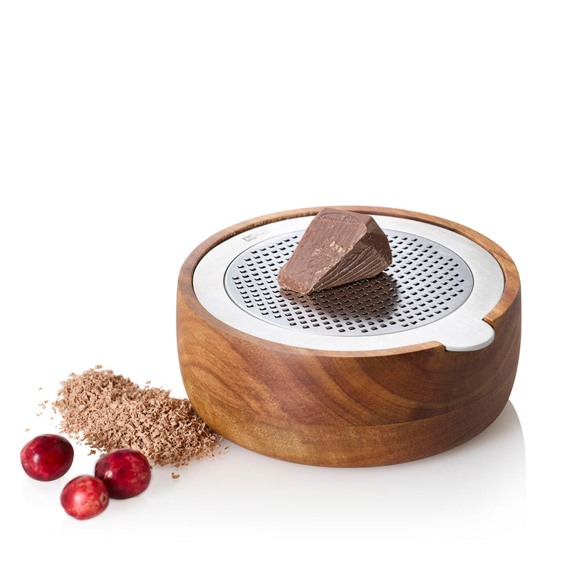 Grattugia con taglio fine "CutnServe" e recipiente di raccolta cm Ø13,3x5