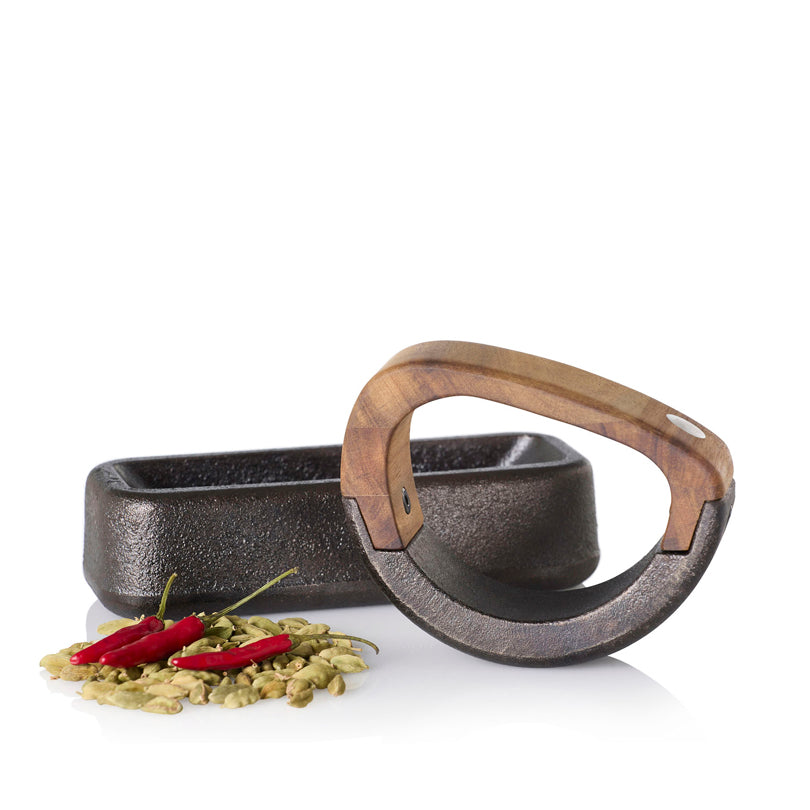 Mortaio rettangolare "Rocca" cm 17x7,2x10,7