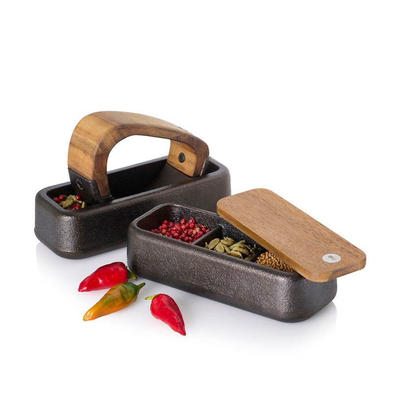 Mortaio rettangolare "Rocca" cm 17x7,2x10,7