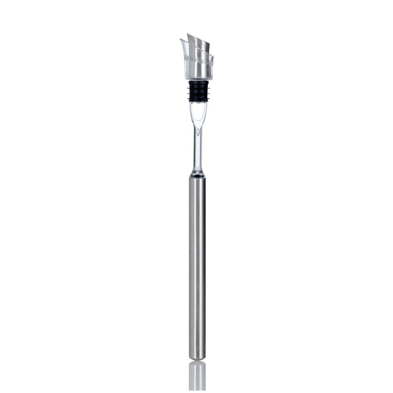 Asta di raffreddamento per bottiglie di vino con tappo dosatore integrato "Icepour" cm Ø3,3x31