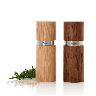 Macinapepe e macinasale "Textura", confezione 2 pezzi cm Ø4,5x13