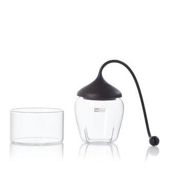 Infusore per tè "Fusion" con base di appoggio in vetro cm Ø6x7