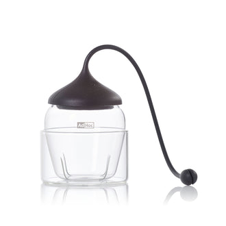 Infusore per tè "Fusion" con base di appoggio in vetro cm Ø6x7