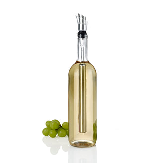 Tappo dosatore con 2 aste di raffreddamento per bottiglie di vino "Icepour+" cm Ø3,3x31