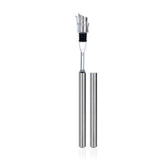 Tappo dosatore con 2 aste di raffreddamento per bottiglie di vino "Icepour+" cm Ø3,3x31