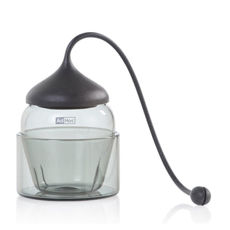 Infusore per tè "Fusion" con base di appoggio in vetro cm Ø7x7