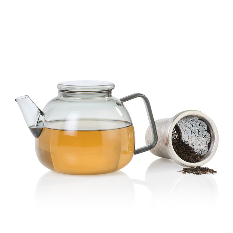 Teiera con infusore in acciaio inox "Yuna" l 1,2/cm Ø15x13